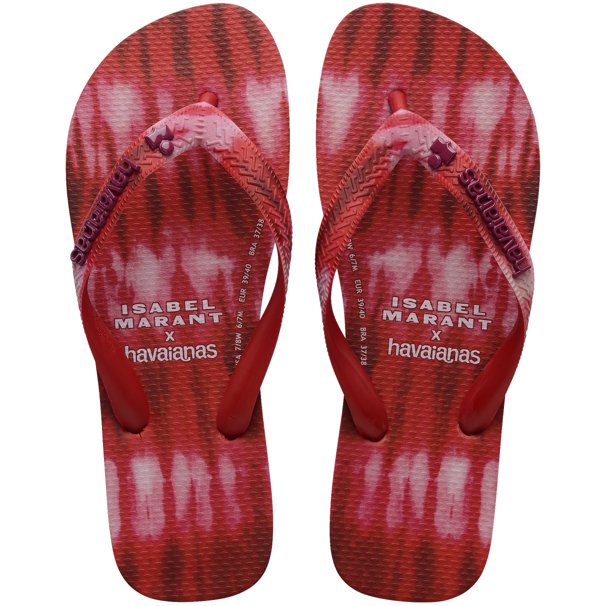 Women's Isabel Marant Top Ikat Flip Flops - Red