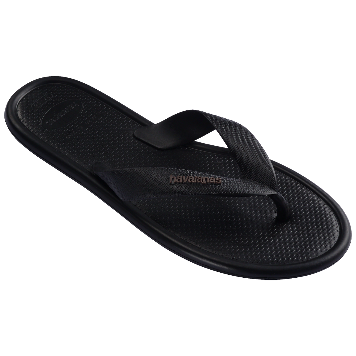 Women's Puffed Up Flip Flops - BLACK
